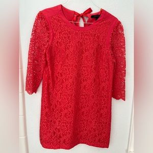 Cynthia Steffe coral lace dress
